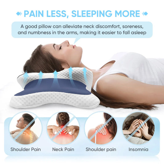 LunaNest™ Ultra Premium Ergonomic Contoured Memory Foam Pillow